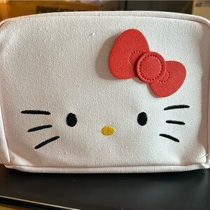 Hello Kitty Canvas Pouch with Red Bow